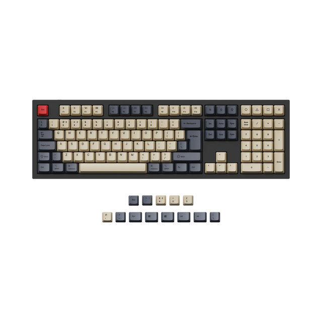 ISO ANSI Layout OEM Dye Sub PBT Keycap Set  Carbon Color For Q3 Q4 Q6 and K8 Keyboard