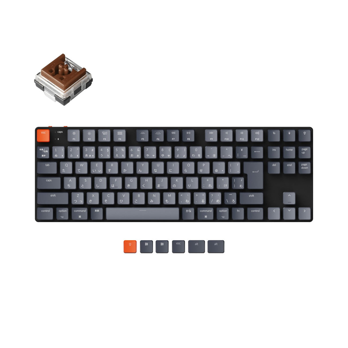 Keychron K1 SE Ultra Slim Wireless Mechanical Keyboard Low Profile Optical Switch Brown White Backlight For Mac Windows