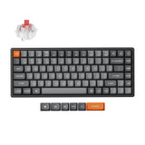 Keychron K2 Max QMK Wireless Custom Mechanical Keyboard RGB Backlight Aluminum Frame 75% Layout Fully Assembled for Mac Windows Linux Hot Swappable Keychron Super Red