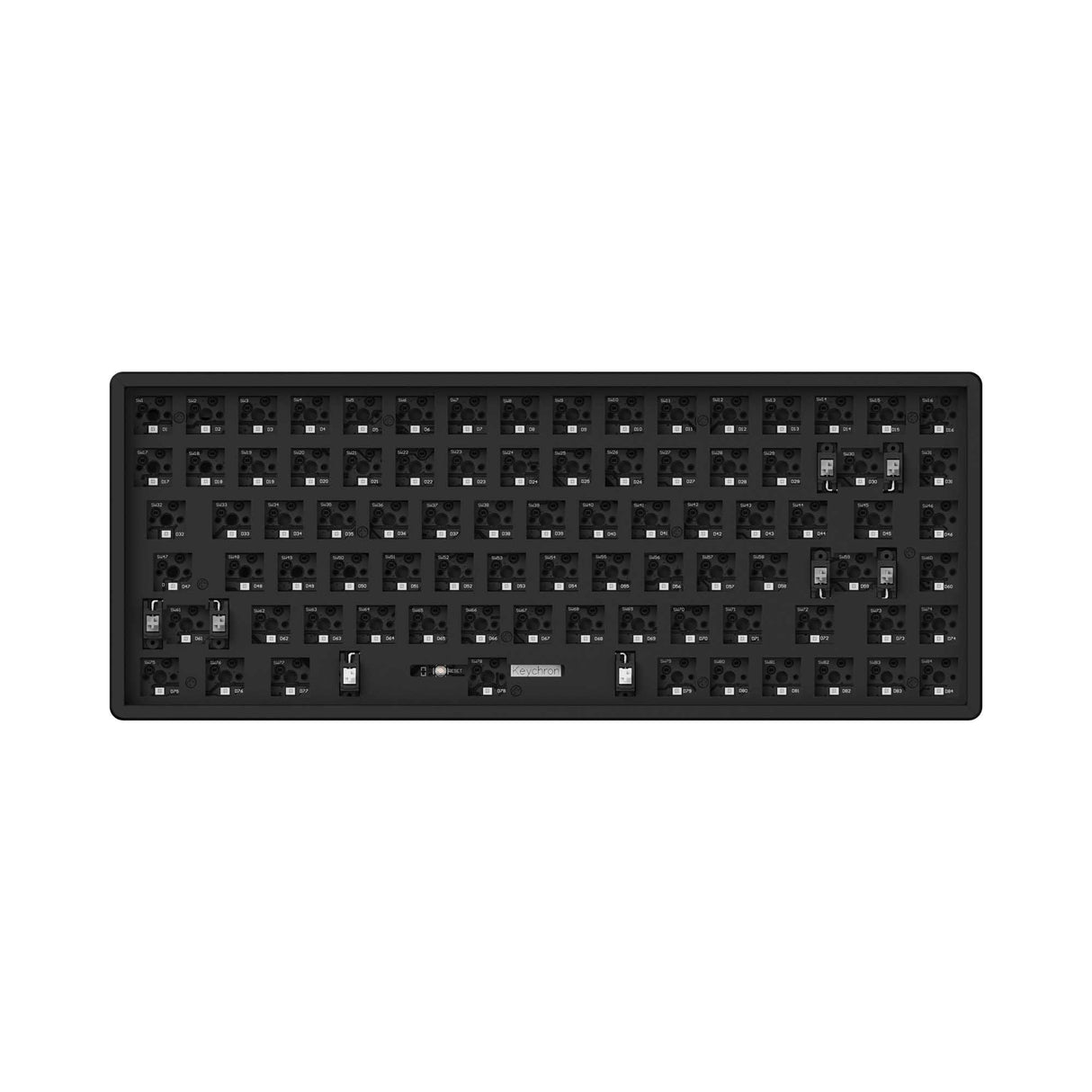 Keychron K2 Pro QMK/VIA Wireless Mechanical Keyboard for Mac Windows Barebone Auminum frame RGB PCB screw-in stabilizer hot-swappable