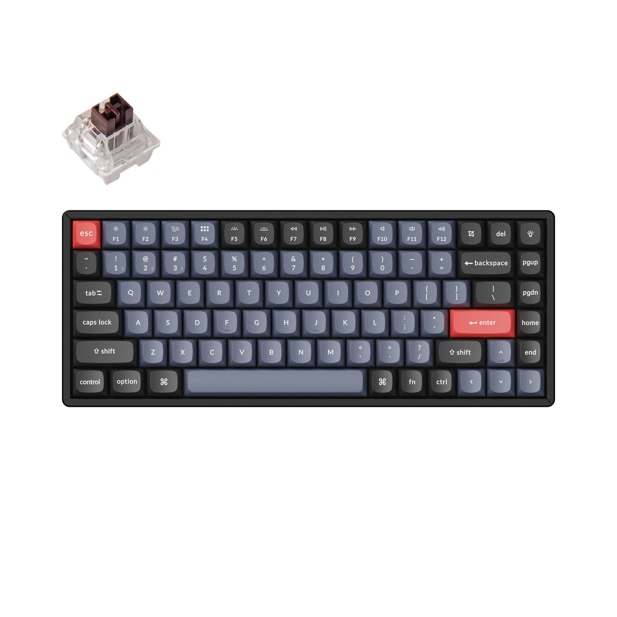 Keychron K2 Pro QMK/VIA Wireless Mechanical Keyboard for Mac Windows RGB Aluminum frame PBT keycaps PCB screw-in stabilizer hot-swappable brown switch