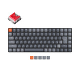 Keychron K3 JIS Japan Layout 75 Percent Low Profile Keyboard Hot Swappable Mac Windows Layout RGB Backlight Keychron Optical Red