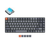 Keychron K3 JIS Japan Layout 75 Percent Low Profile Keyboard Hot Swappable Mac Windows Layout White Backlight Gateron Mechanical Blue