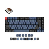 Keychron K3 Pro QMK/VIA ultra-slim custom mechanical keyboard 75 percent layout for Mac Windows Linux low-profile Gateron brown ISO German layout