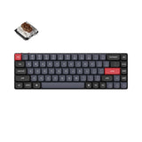 Keychron K7 Pro QMK/VIA ultra-slim custom mechanical keyboard 65 percent layout for Mac Windows Linux hot-swappable low-profile Gateron brown