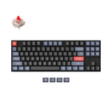 Keychron K8 Pro QMK/VIA Wireless Mechanical Keyboard for Mac Windows PBT keycaps PCB screw-in stabilizer hot-swappable Gateron G-Pro mechanical red switch