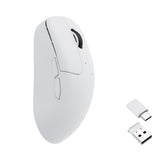 Keychron M2 Wireless Mouse with 2.4 GHz Receivers-White Version