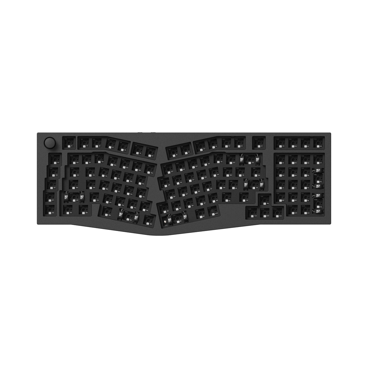 Keychron Q13 Pro QMK/VIA wireless custom mechanical keyboard 96 percent Alice layout full aluminum black frame for Mac Windows Linux with RGB backlight hot-swappable barebone