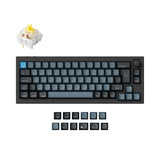 Keychron Q2 Pro QMK/VIA wireless custom mechanical keyboard 65 percent layout aluminum black for Mac WIndows Linux RGB backlight hot-swappable K Pro switch banana ISO UK layout