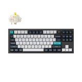 Keychron Q3 Max QMK VIA Wireless Custom Mechanical Keyboard 80% Layout Aluminum Black Fully Assembled Knob for Mac Windows Linux Gateron Jupiter Banana