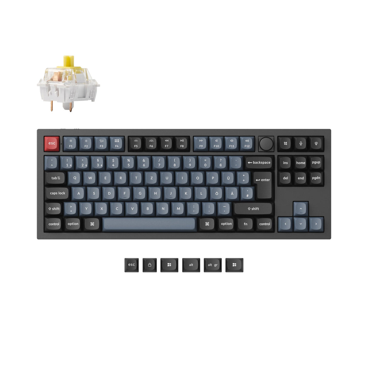 Keychron Q3 Pro QMK/VIA Wireless Custom Mechanical Keyboard ISO Layout Collection