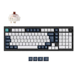 Keychron Q5 Max QMK/VIA wireless custom mechanical keyboard 96 percent layout full aluminum black for Mac Windows Linux Gateron Jupiter brown ISO Nordic layout