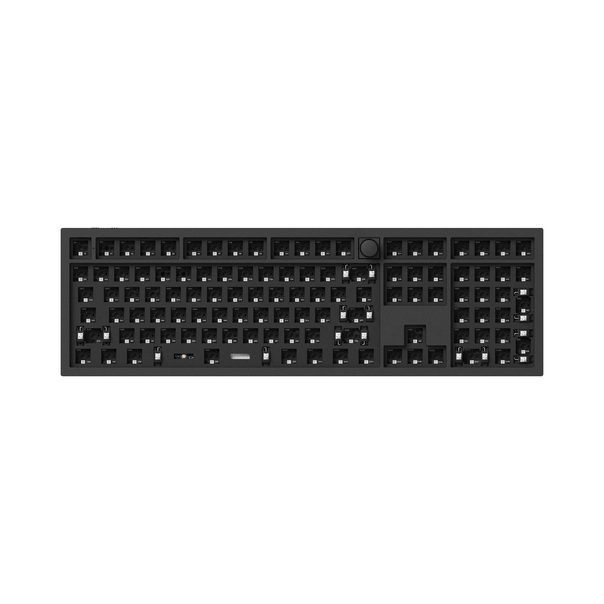 Keychron Q6 Pro QMK/VIA wireless custom mechanical keyboard 100 percent layout full aluminum black frame for Mac WIndows Linux with RGB backlight and hot-swappable barebone