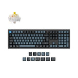 Keychron Q6 Pro QMK/VIA wireless custom mechanical keyboard full-size layout aluminum black for Mac Windows Linux RGB hot-swappable K Pro switch banana ISO French layout