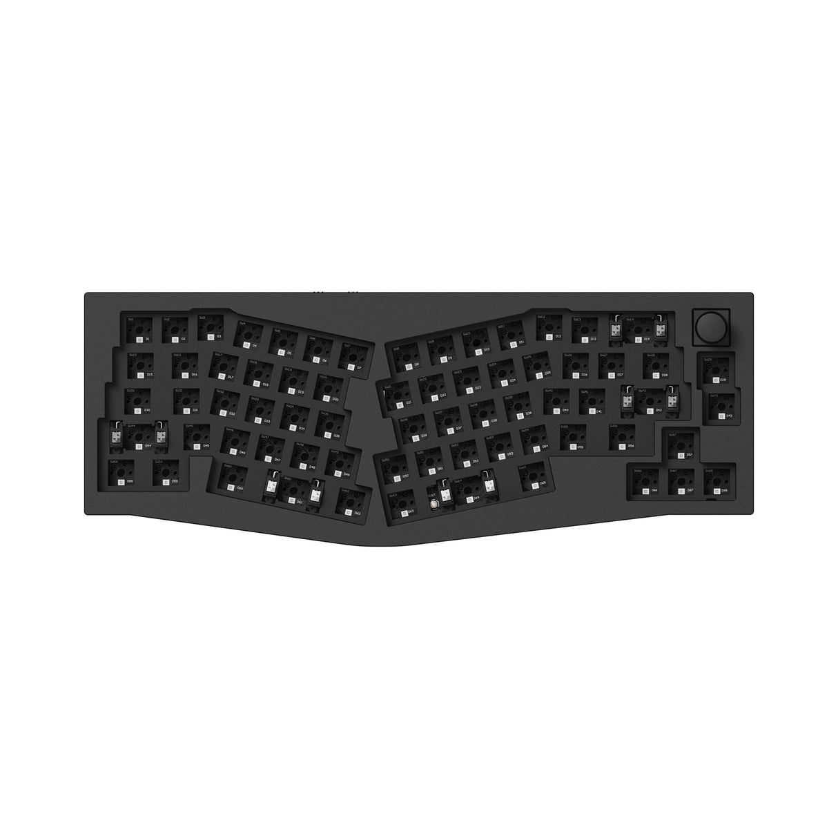 Keychron Q8 Pro QMK/VIA wireless custom mechanical keyboard 65 percent Alice layout full aluminum black frame for Mac Windows Linux with RGB backlight hot-swappable barebone