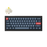 Keychron V4 Max QMK Wireless Custom Mechanical Keyboard 60 Percent Layout Fully Assembled for Mac Windows Linux Gateron Jupiter Banana