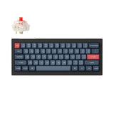 Keychron V4 Max QMK Wireless Custom Mechanical Keyboard 60 Percent Layout Fully Assembled for Mac Windows Linux Gateron Jupiter Red