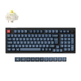 Keychron V5 Max QMK Wireless Custom Mechanical Keyboard 96 Percent Layout Fully Assembled Knob for Mac Windows Linux Gateron Jupiter Banana ISO UK Layout