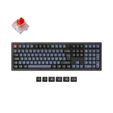 Keychron V6 QMK VIA custom mechanical keyboard 100 percent layout hot-swappable PBT keycaps Keychron K Pro switch red ISO Nordic layout