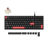 Lemokey X5 QMK Wired Mechanical Keyboard 96 Percent Layout Keychron Mechanical Brown Switch