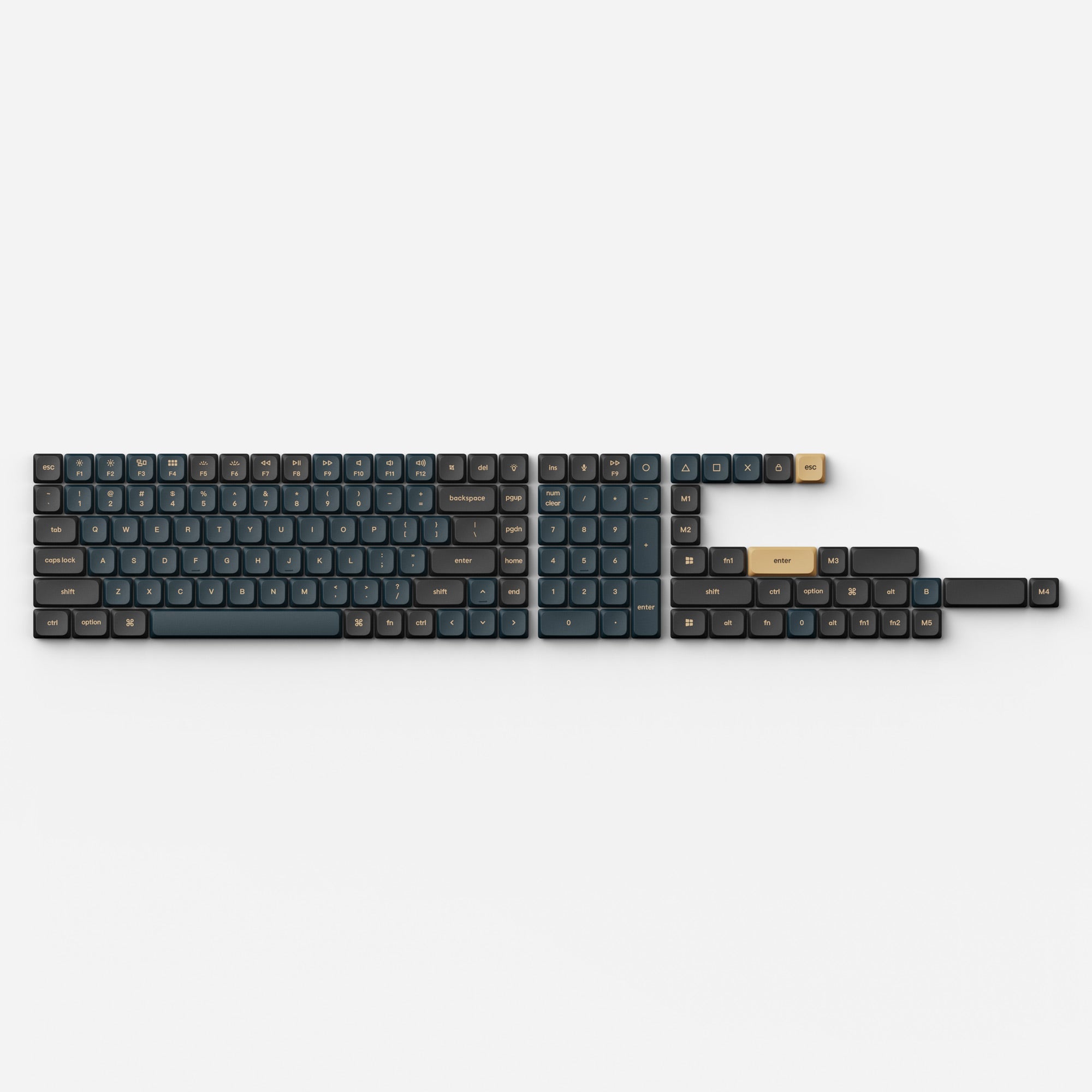 Low Profile Double Shot PBT LSA Keycap Set Version 2 Knight