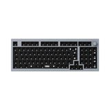 Keychron Q5 QMK VIA custom mechanical keyboard ISO layout UK DE FR IT ES Nordic 96 percent layout full aluminum frame for Mac Windows Linux barebone knob grey