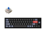 Keychron Q9 QMK/VIA custom mechanical keyboard knob version 40 percent layout full aluminum body for Mac Windows Linux fully assembled black frame B with Gateron G Pro switch blue