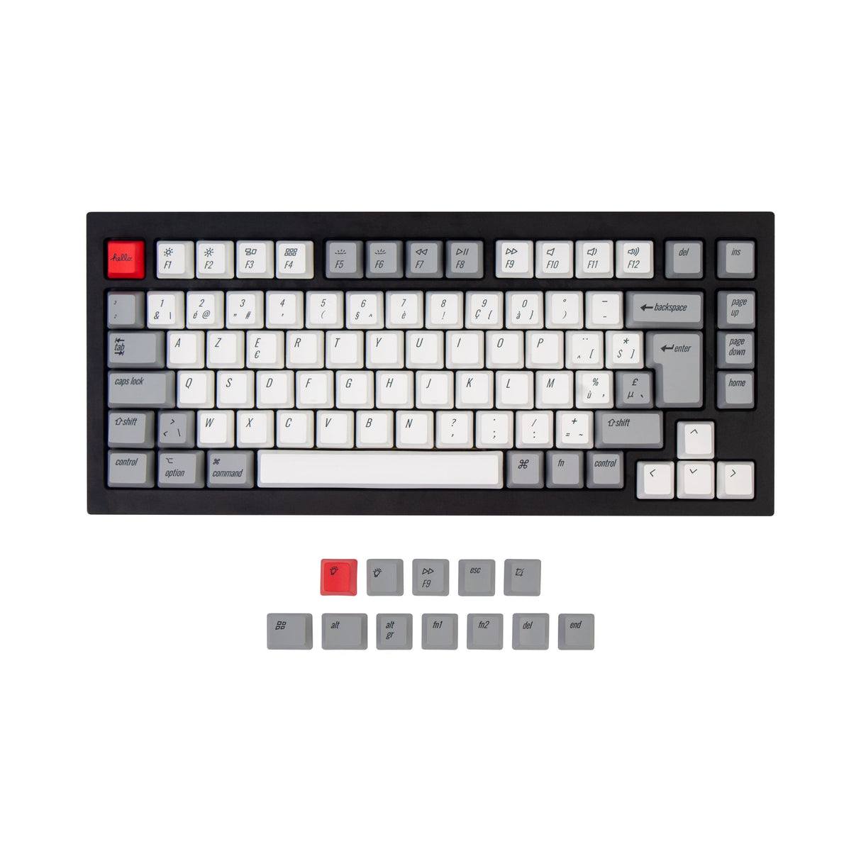 Keychron ISO Q1 Q2 K2 OEM PBT Keycap Set Belgium