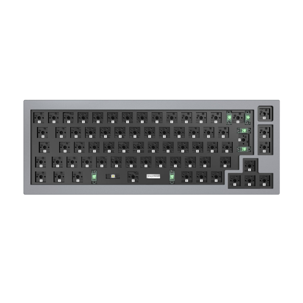 Keychron Q2 custom mechanical keyboard barebone silver grey